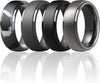 Titan Flex multipack silicone promise rings for men in assorted colors