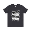 Overthinking Graphic T Shirt – Front View – Dark Grey