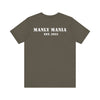 Manly Mania Army Green Attitude T-Shirt Back View – Military-Inspired Graphic Tee