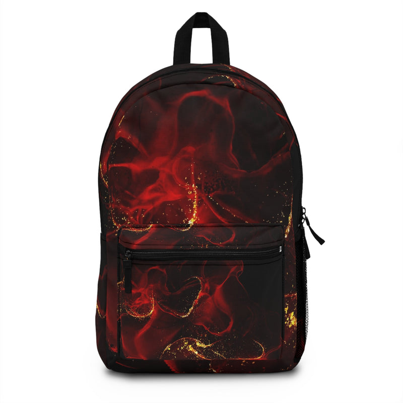 Lava Red Backpack — Abstract Everyday Carry Printify