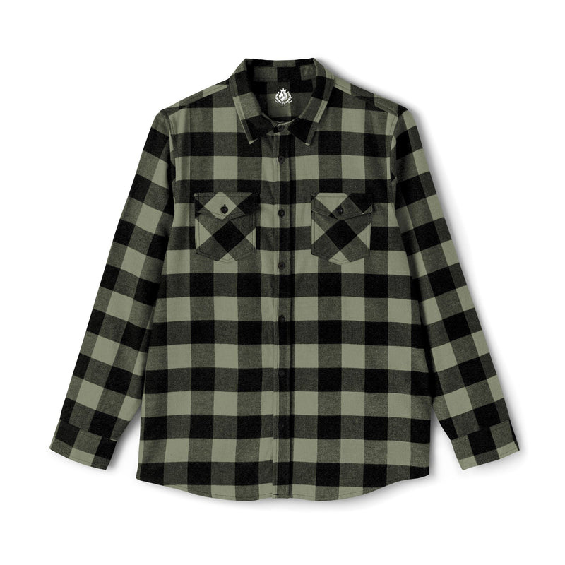 Emerald Check Flannel Shirt Printify