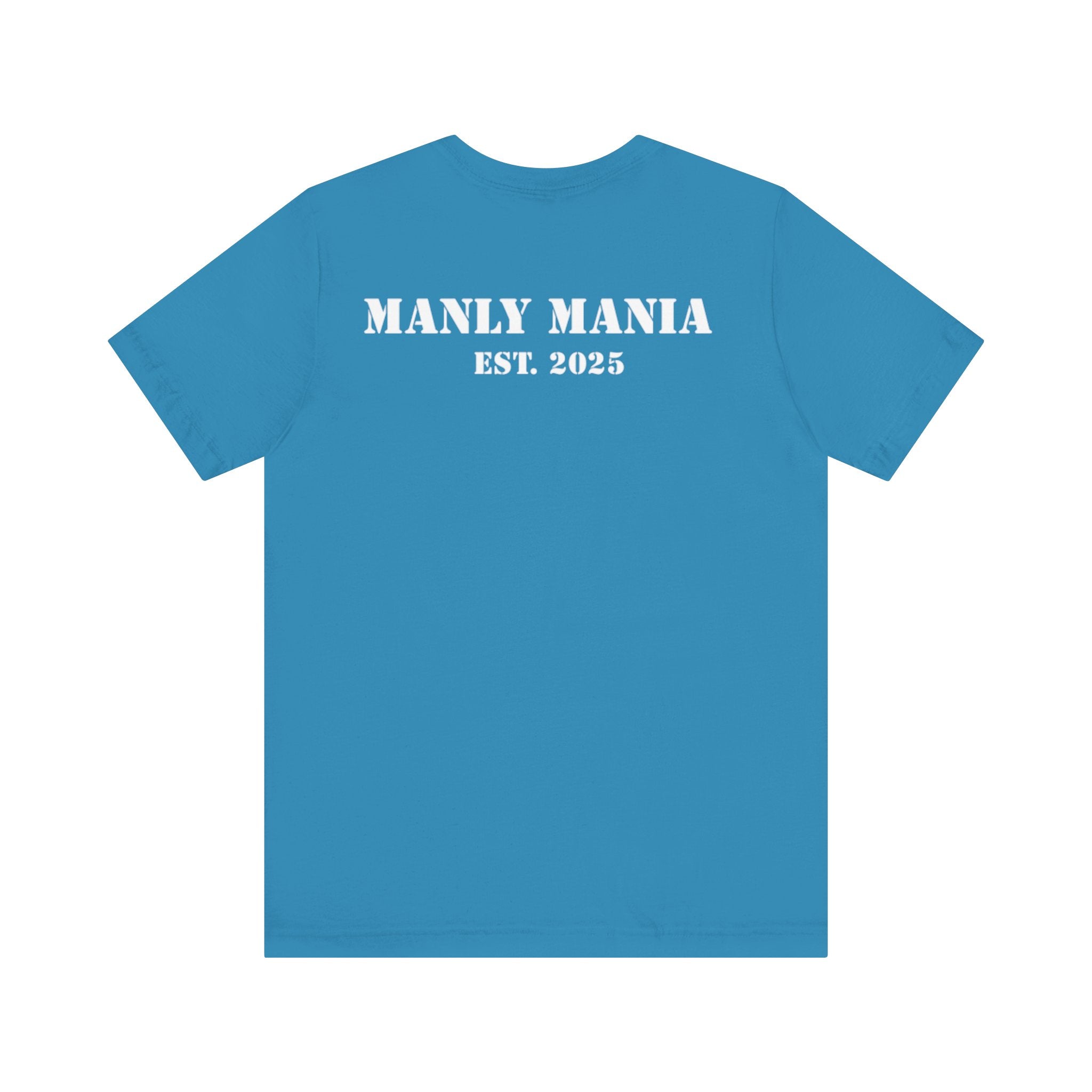 Overthinking Graphic T Shirt – Back View – Aqua