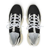 Close-up of breathable mesh and memory foam cushioning on Classic Titan shoes with white sole