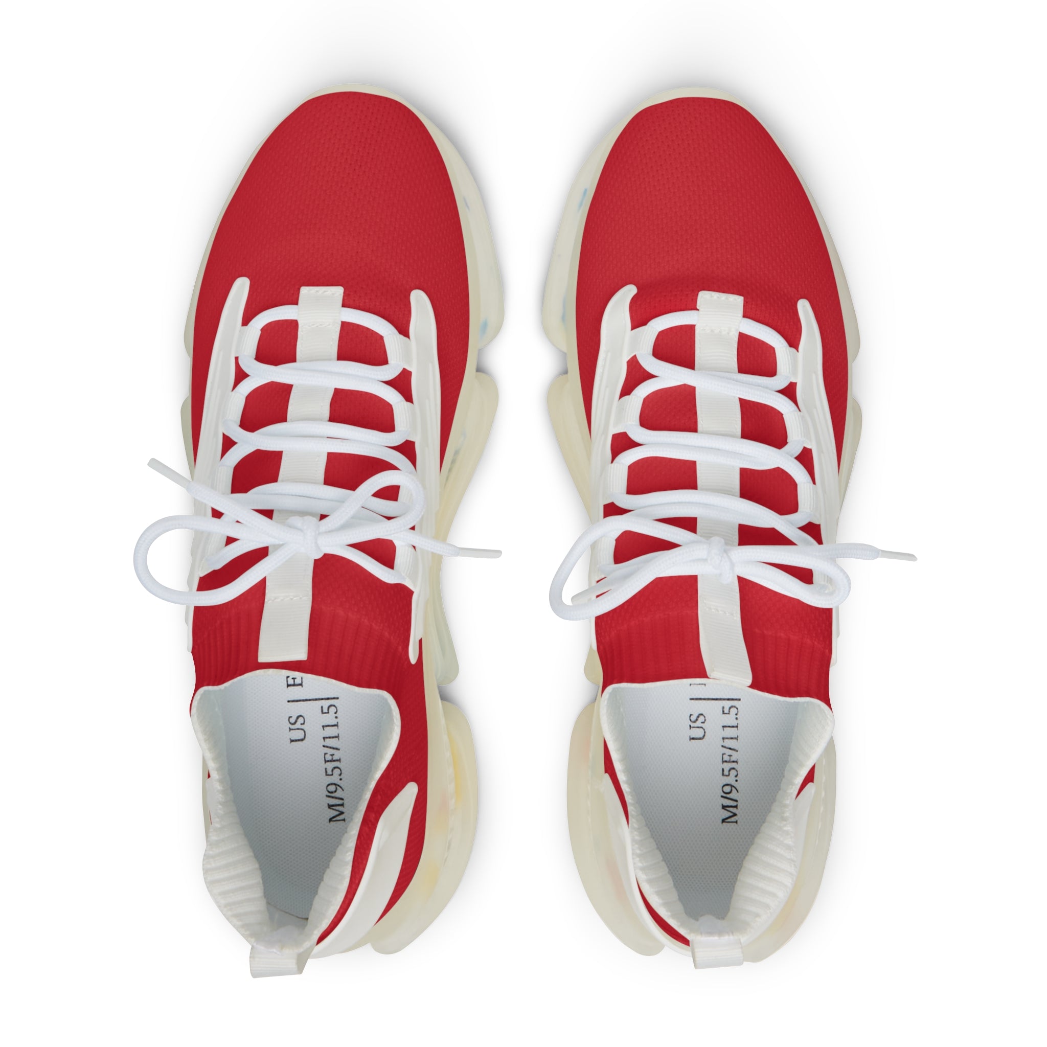 Close-up detail of mesh and KPU shell on Bloody Giant shoes with white sole