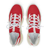 Close-up detail of mesh and KPU shell on Bloody Giant shoes with white sole