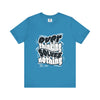 Overthinking Graphic T Shirt – Front View – Aqua