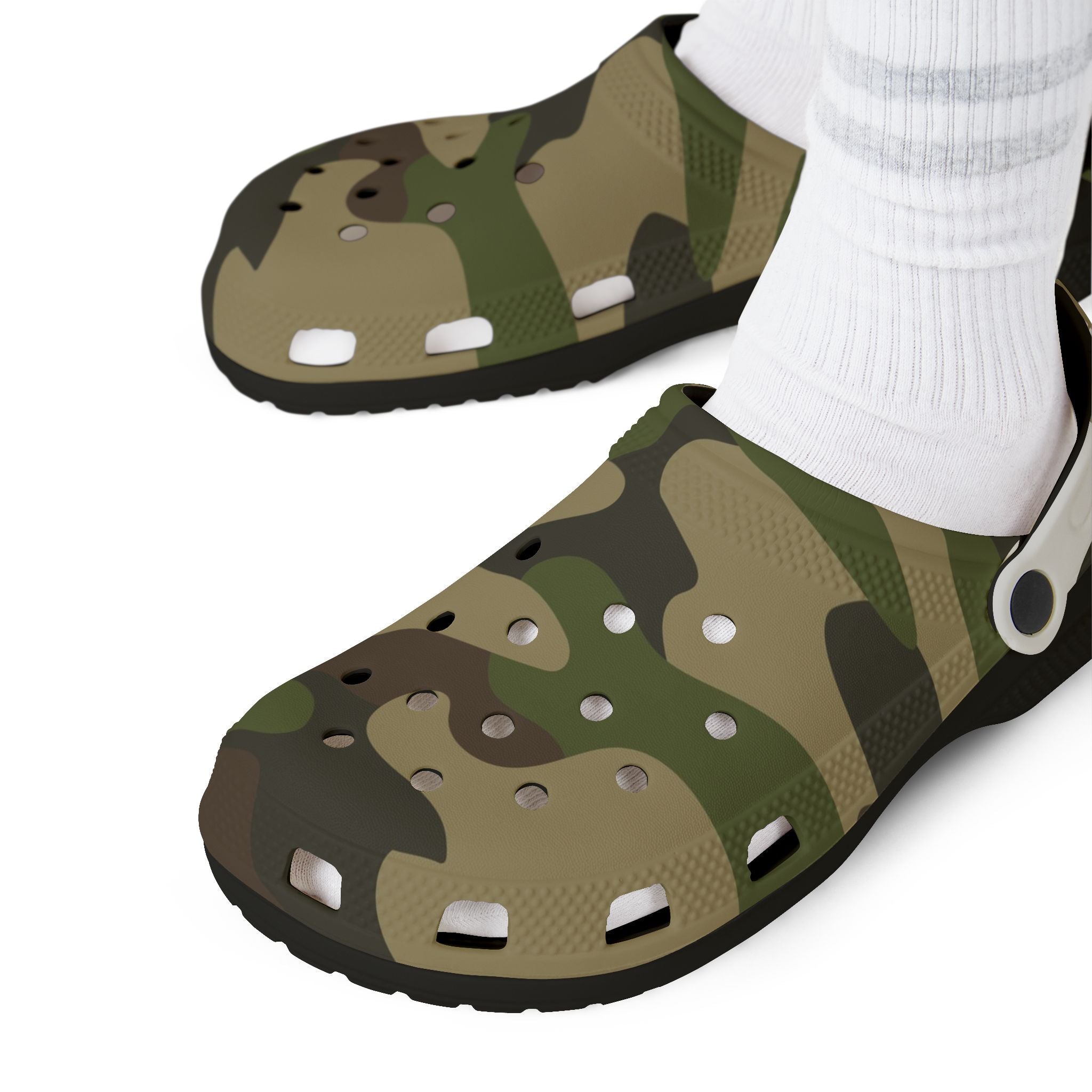 Manly Mania Camo Clogs