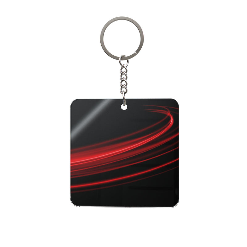 Manly Mania Crimson Arcyclic Keychain Printify