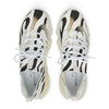 Close-up texture of breathable mesh on Forge Fit white sole shoes