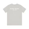 Manly Mania Street Racer T Shirt Silver Grey Color Back View