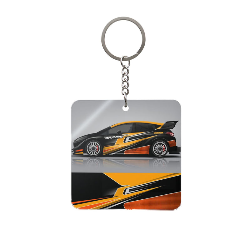 Manly Mania King Car Keychain Printify