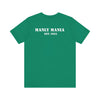 Manly Mania Car Enthusiast Tee in Kelly – Back View – Men's Graphic T Shirt