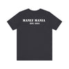 Manly Mania The Silence Tee Dark Grey Back View – Men’s Graphic T Shirt