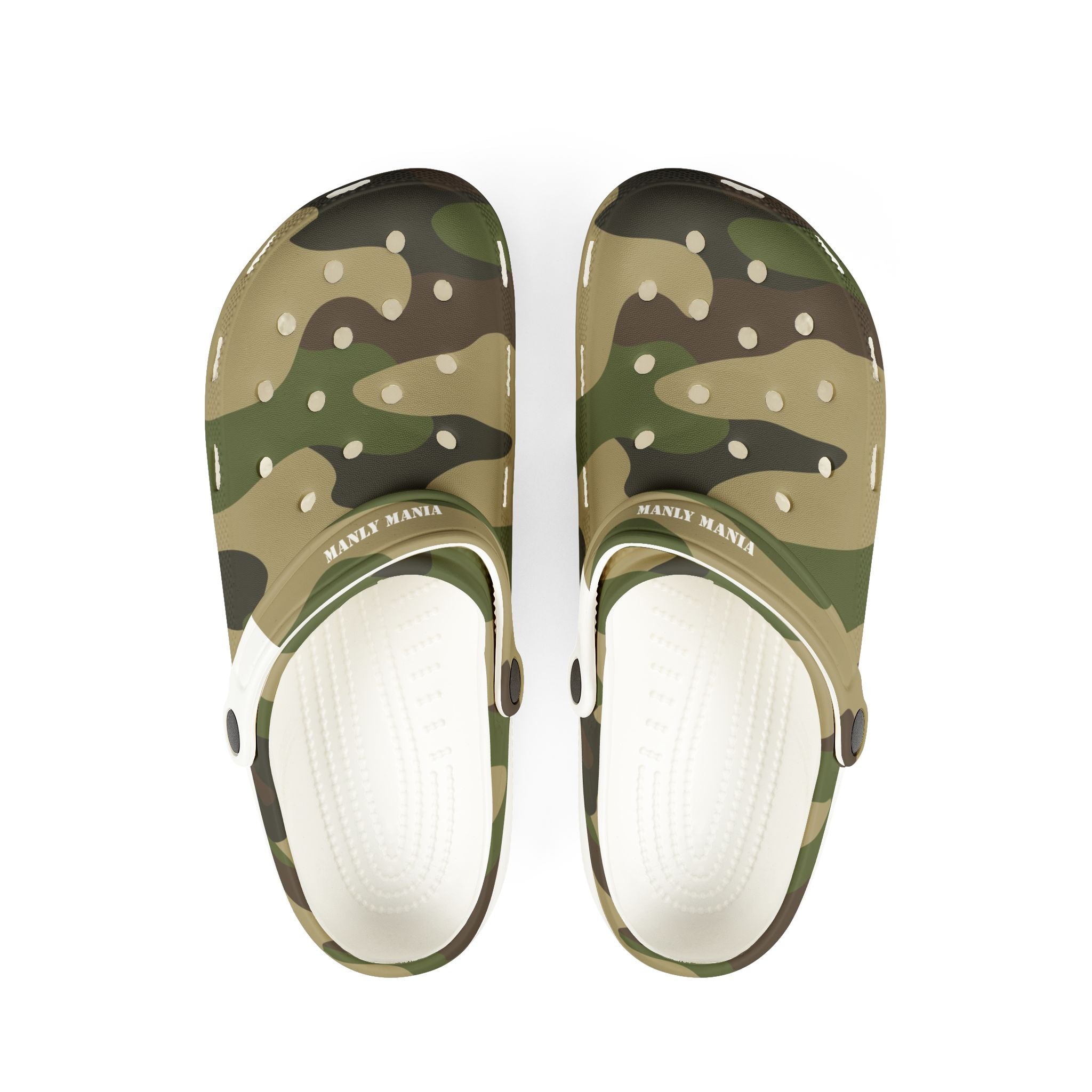 Manly Mania Camo Clogs