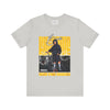 Manly Mania Core men's silver t-shirt front view, graphic tee