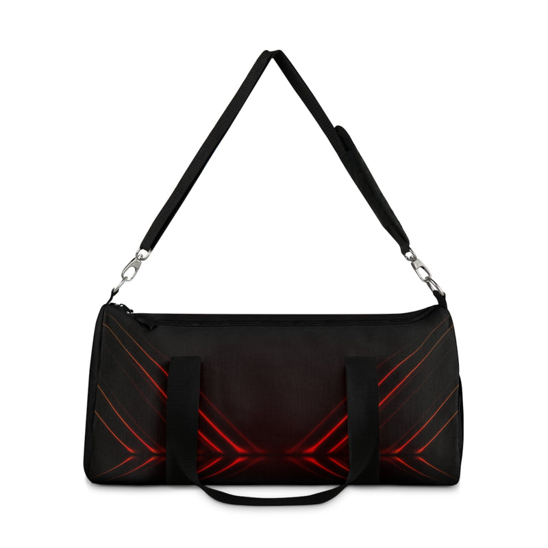 Red Neon X Duffel Bag — Athletic Travel Gym Bag Printify