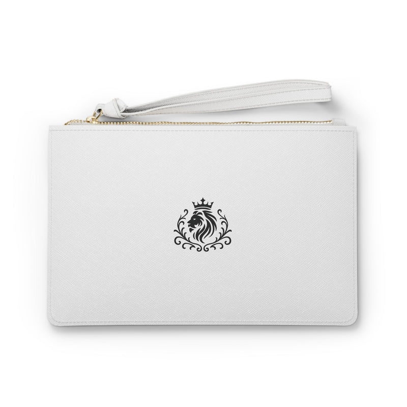 Cresta Wristlet — White Lion Emblem Clutch Printify