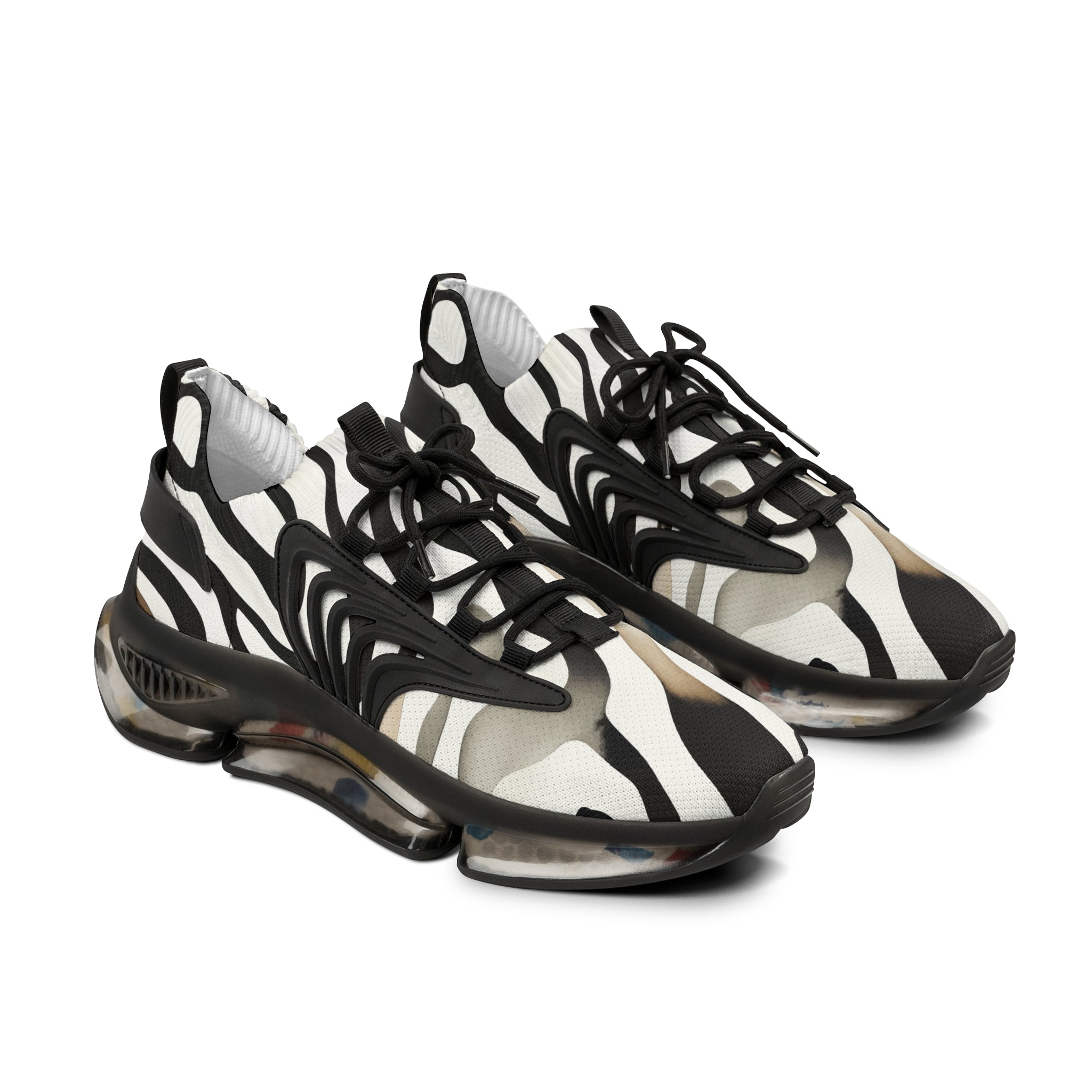 Front angle of Forge Fit black sole performance shoes