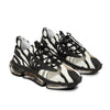 Front angle of Forge Fit black sole performance shoes