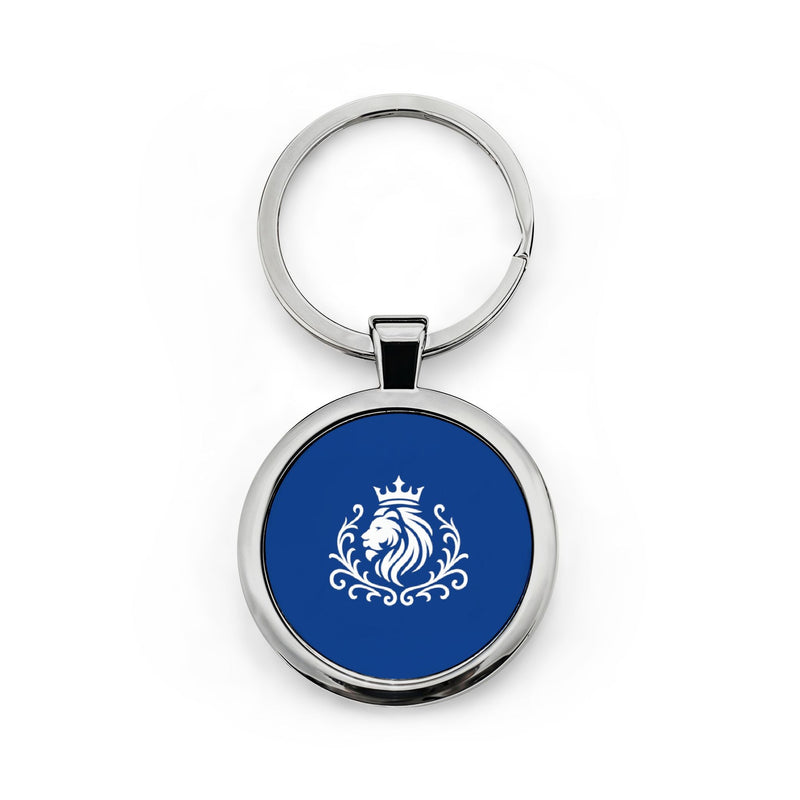 Manly Mania Royal Blue Emblème Keychain Printify