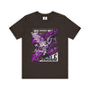 Manly Mania Rebel men's brown t-shirt front view, graphic tee