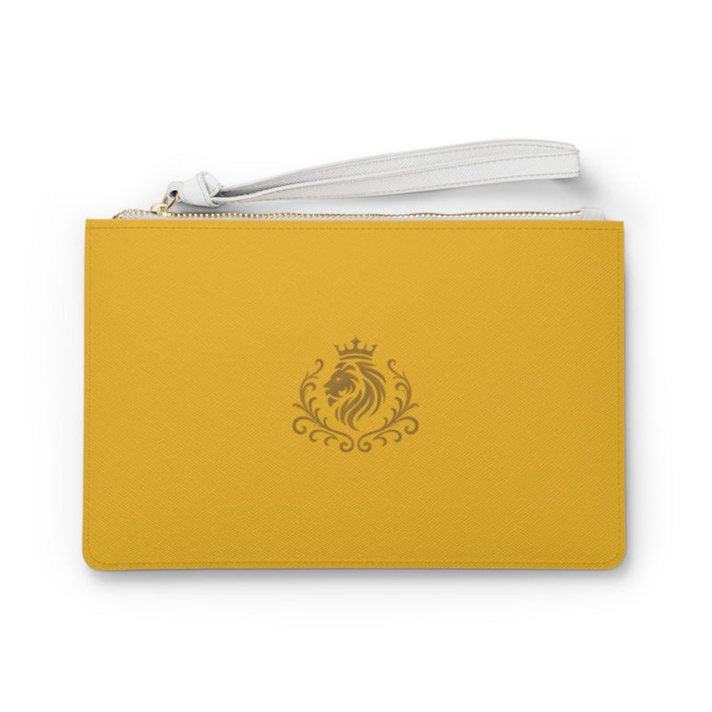 Aureon Wristlet — Golden Lion Emblem Clutch Printify