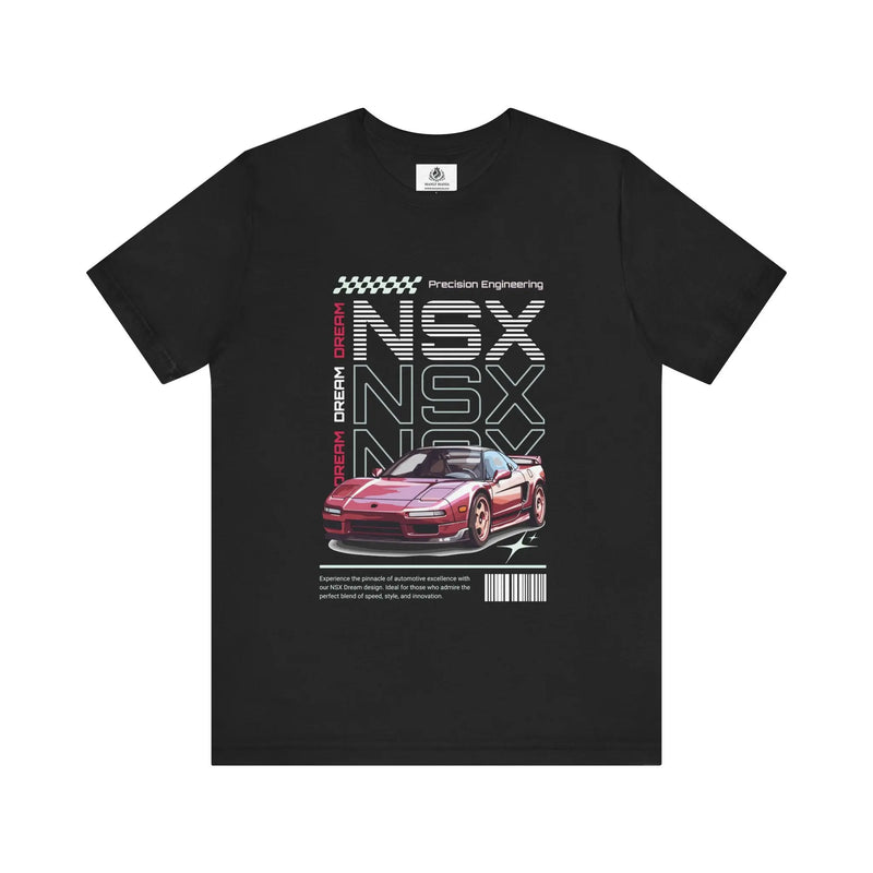 Manly Mania Car Enthusiast Tee in Black – Front View – Men's Graphic T Shirt