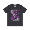 Manly Mania Rebel men's dark grey t-shirt front view, graphic tee