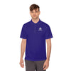  Manly Mania Performance Sport Polo Shirt - Front View in Purple