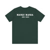Manly Mania Forest Green Attitude T-Shirt Back View – Graphic Tee for Men