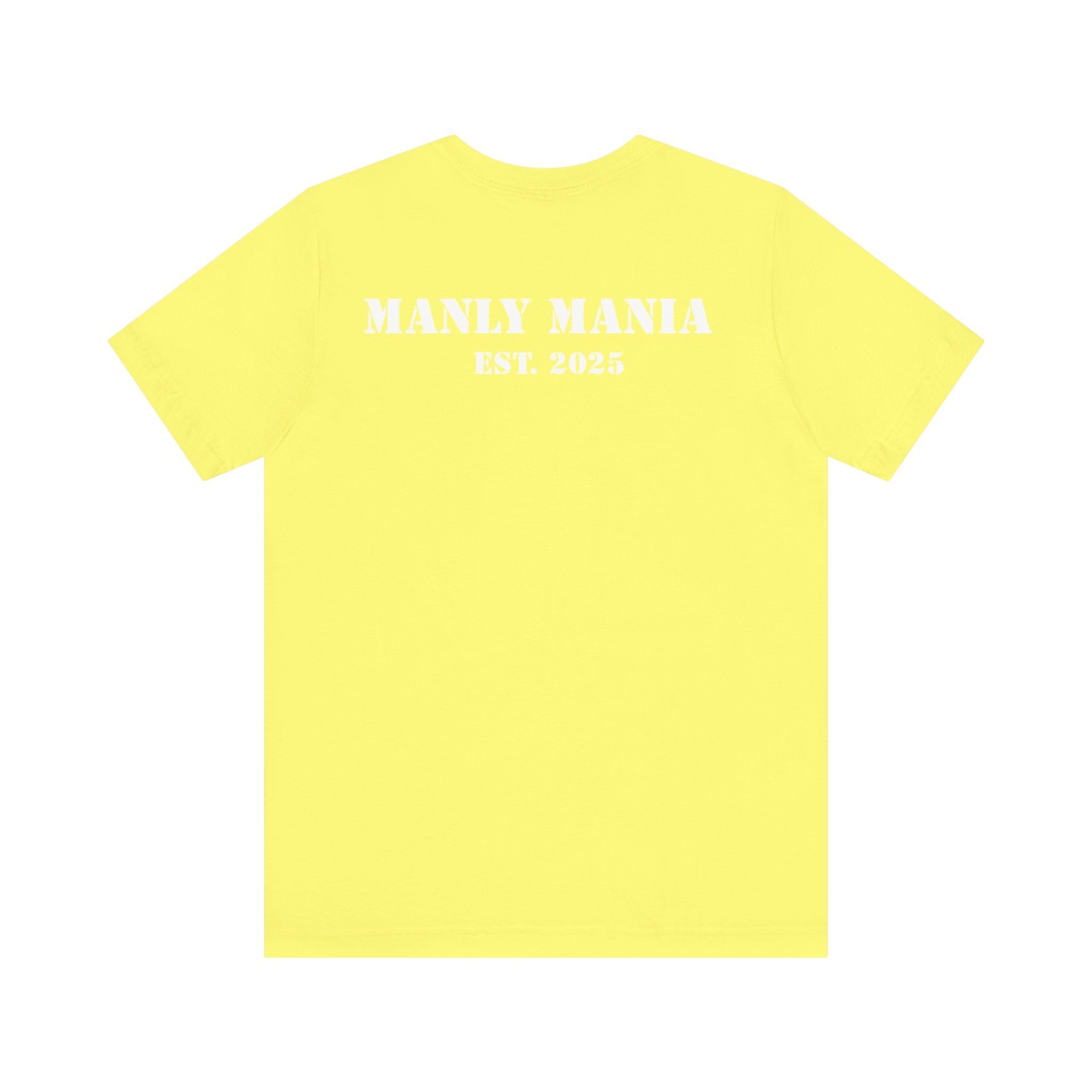 Overthinking Graphic T Shirt – Back View – Yellow