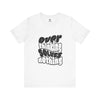 Overthinking Graphic T Shirt – Front View – White