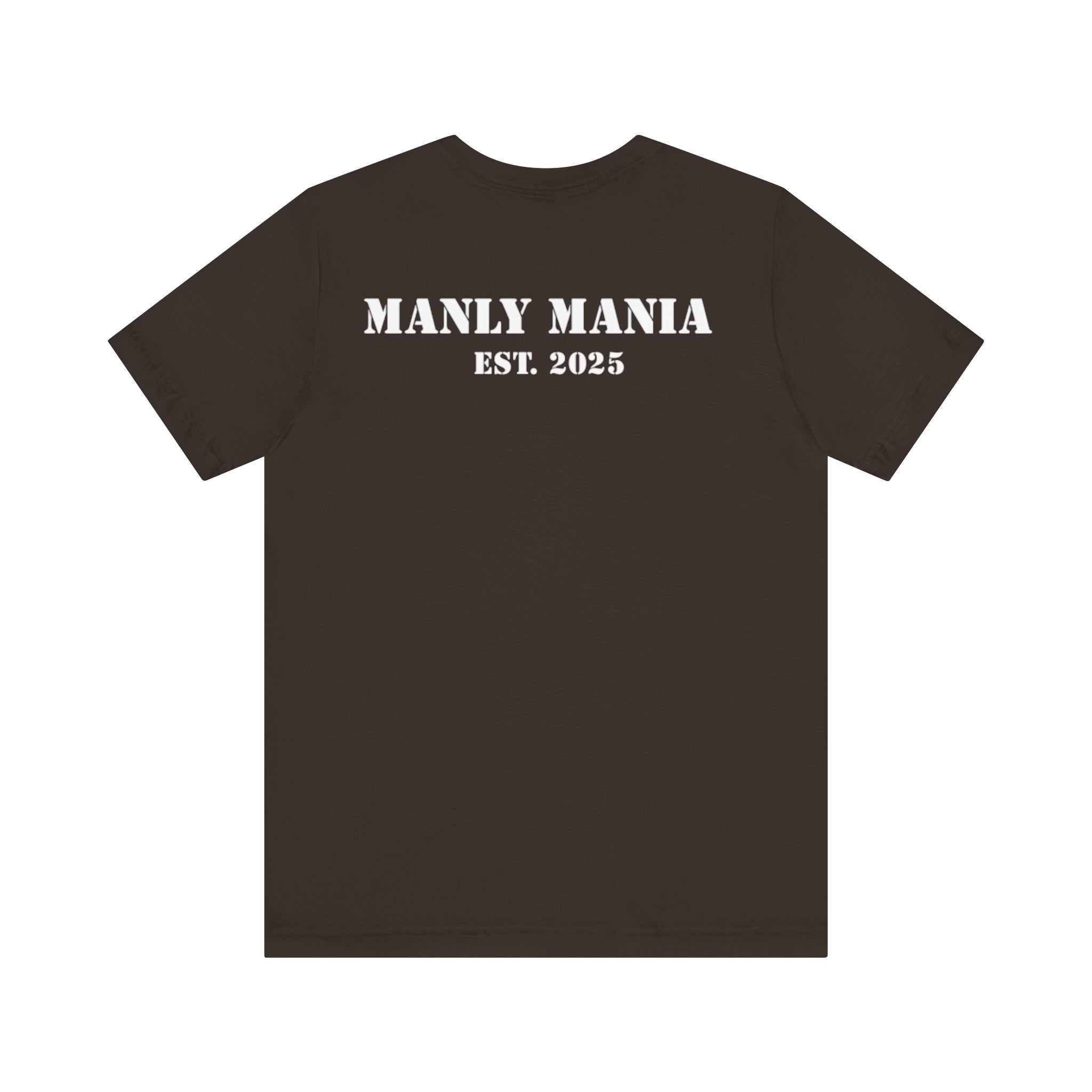 Overthinking Graphic T Shirt – Back View – Brown