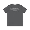 Manly Mania Car Enthusiast Tee in Aqua – Back View – Men's Graphic T Shirt
