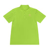 Manly Mania Golden Titan Polo Shirt in Lime Shock – Front View – Mens Golf Shirt
