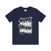 Overthinking Graphic T Shirt – Front View – Navy