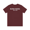  Manly Mania Maroon Attitude T-Shirt Back View – Premium Men's Fashion Tee
