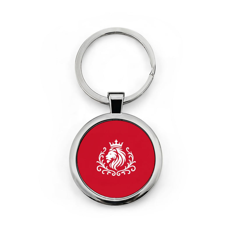 Manly Mania Crimson Crest Keychain Printify