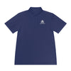 Manly Mania Performance Sport Polo Shirt - Front View in True Navy