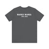 Manly Mania The Despair Tee Asphalt Back View – Men's Graphic T Shirt