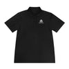 Manly Mania Performance Sport Polo Shirt - Front View in Black