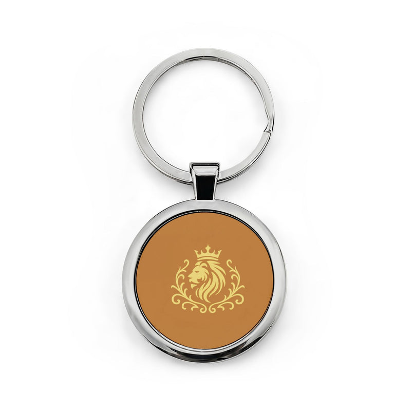 Manly Mania Golden Crest Keychain Printify
