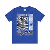 Manly Mania Street Racer T Shirt True Royal Blue Color Front View
