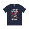  Manly Mania Navy Attitude T-Shirt Front View – Men's Graphic T Shirt