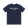 Manly Mania Car Enthusiast Tee in Navy – Back View – Men's Graphic T Shirt