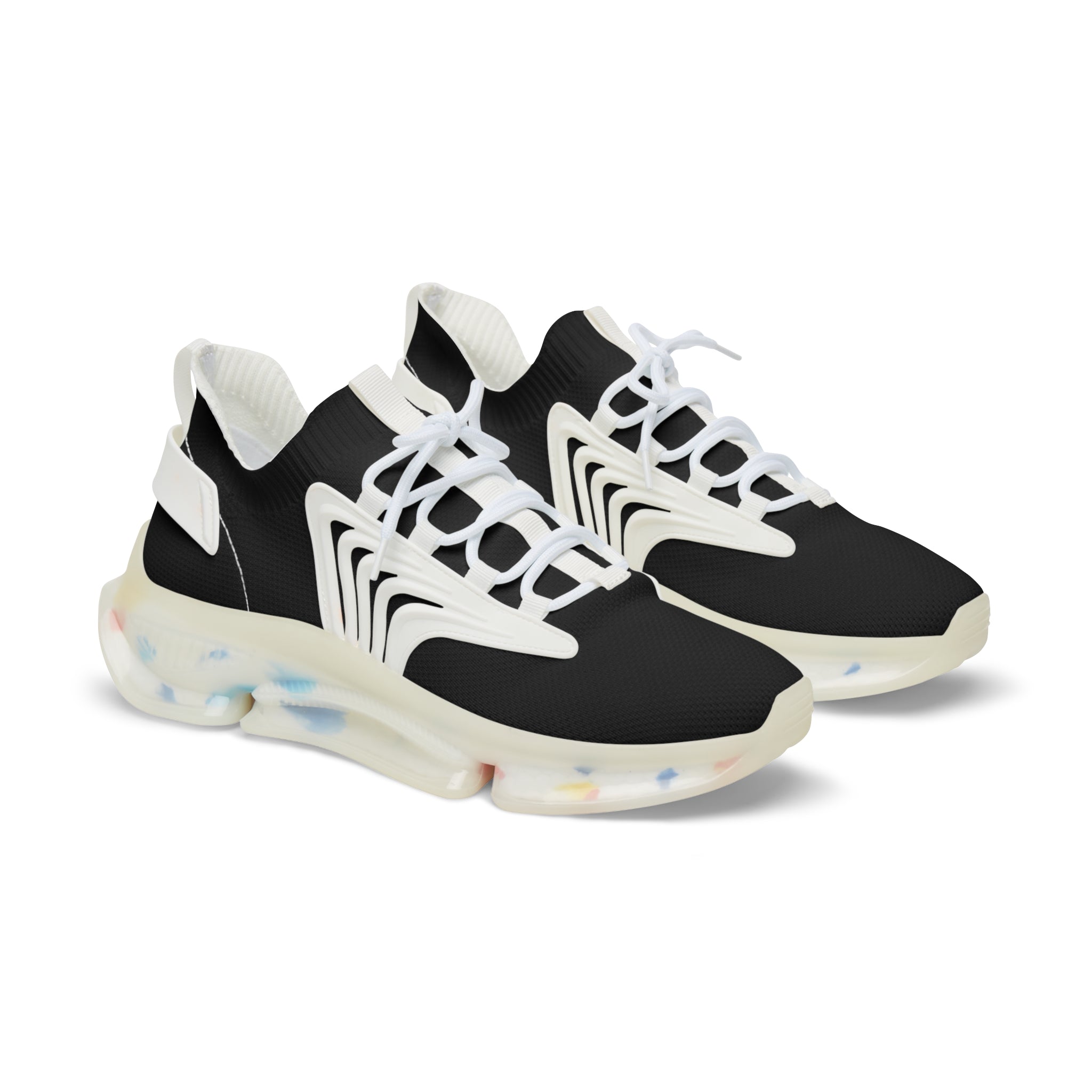 Front view of Classic Titan shoes with white sole – sleek monochrome style