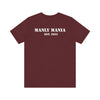 Manly Mania Street Racer T Shirt Maroon Color Back View
