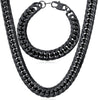 Black Manly Mania Royal Chain necklace – sleek black stainless steel chain for men