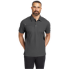 Close-up of Diesel Grey and Blacktop polo shirt texture and details