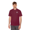 Close-up of fabric and collar - Maroon Manly Mania Polo Shirt